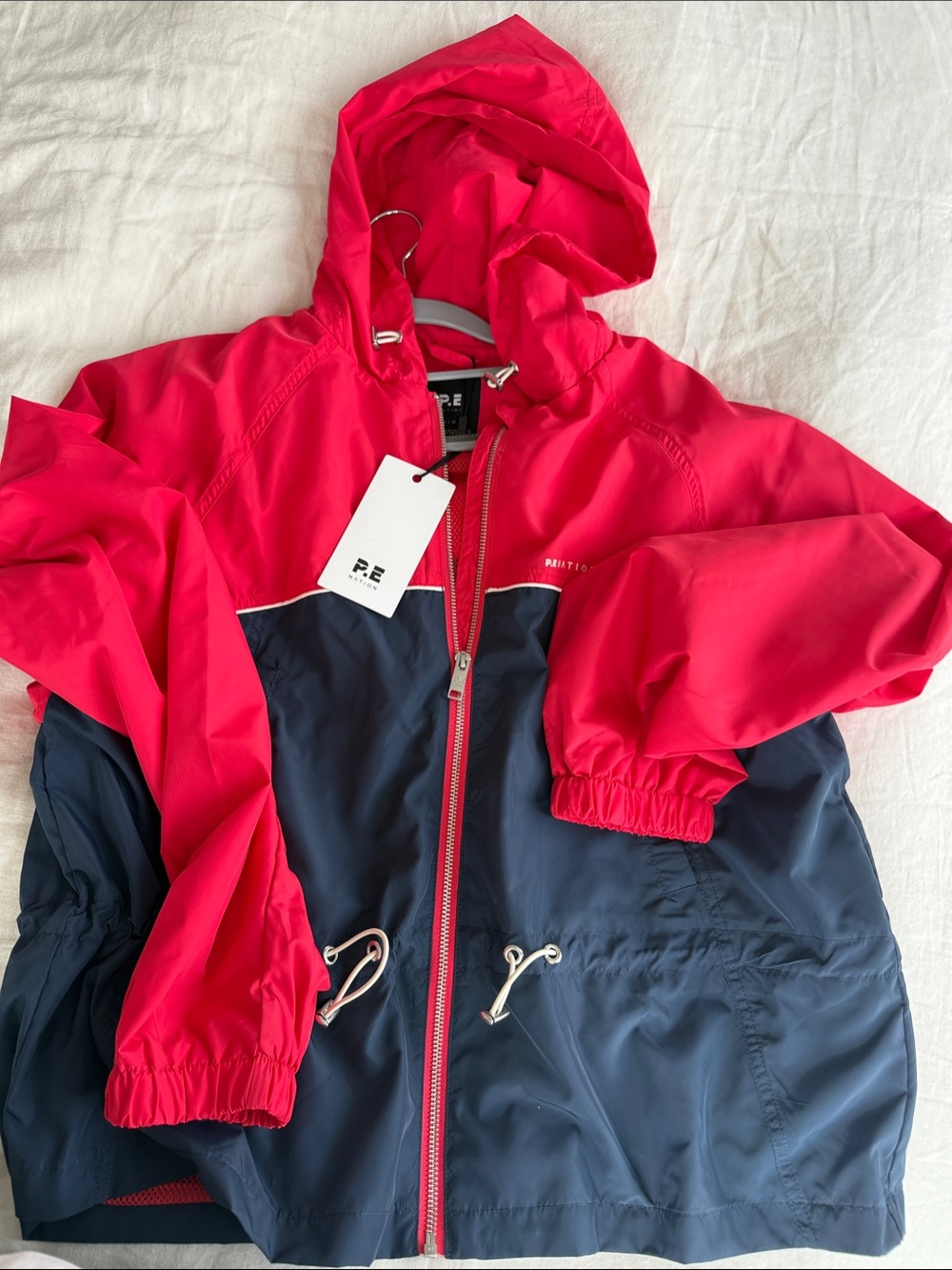 P.E Nation Red and Blue Alignment Jacket